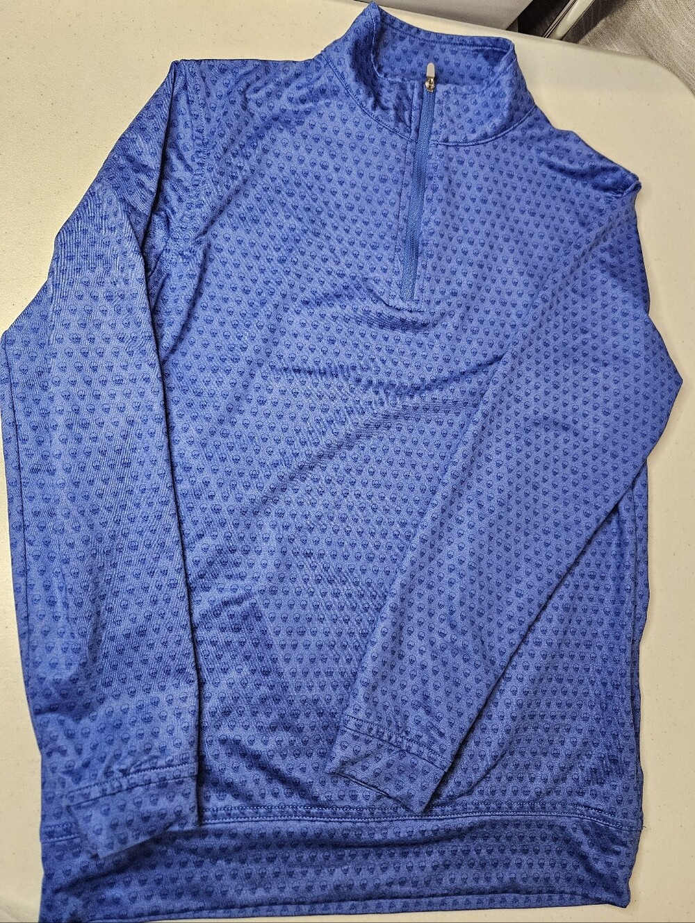 Peter Millar Perth Youth Collection Skull Print Pullover Kids Size M 9 10 Logo